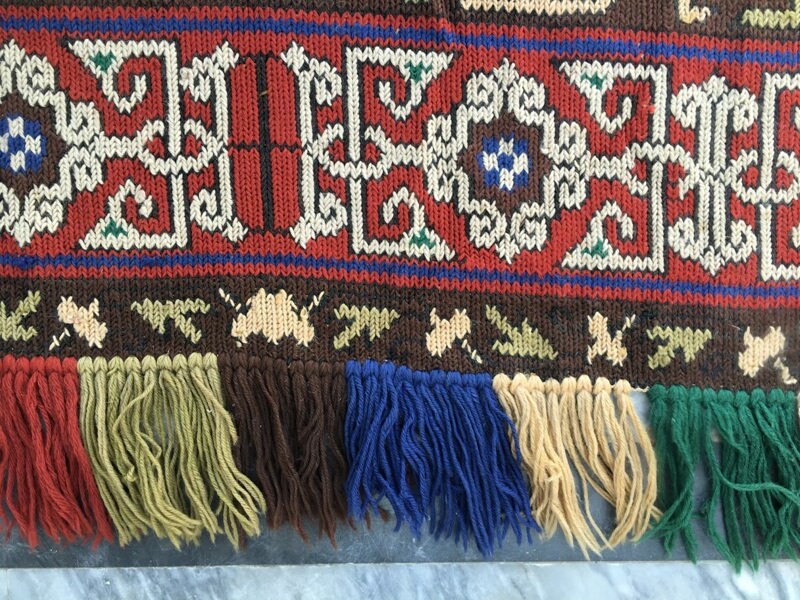 4x5 Low Price Antique Turkish Hand Embroidery Kilim Tablecloth Etsy