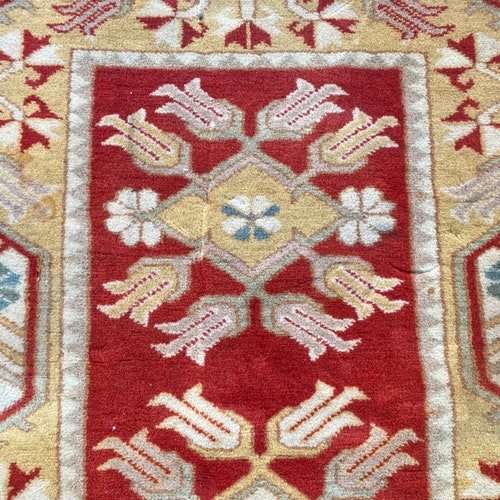 Afghan Rug, Vintage shops Rug, Mini Rug, Handmade Rug, Boho Rug, Turkish Oushak Rug, Home Decor Rug, 3x4 Turkish Rug, Wool Kilim Rug, 132 x 80 cm