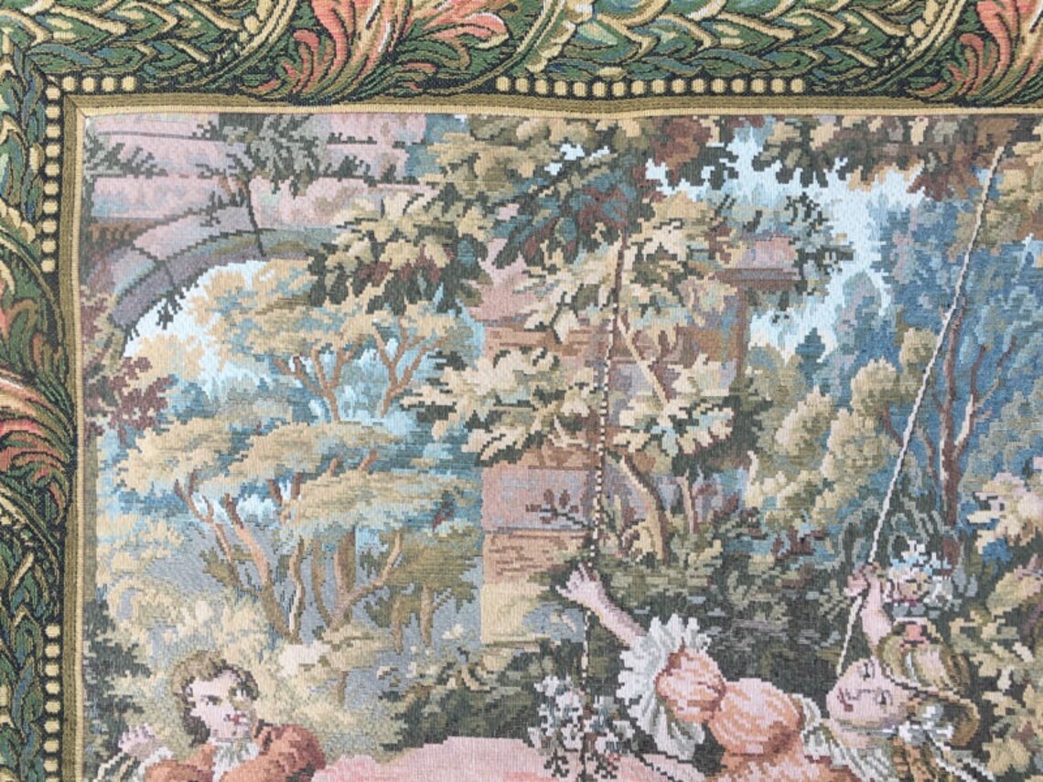 2.5x3 Vintage Chinese pictorial tapestry wall hangings Kitchen Etsy