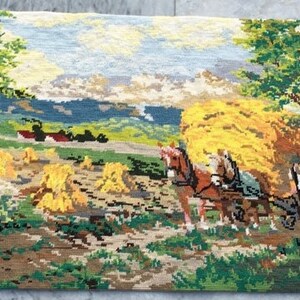 2X3 French Handmade Tapestry Vintage Tapestry Home Decor Traditional Wall Hangings, Goblins Tapestry, Medieval Floral Tapestry 87 x 44 cm