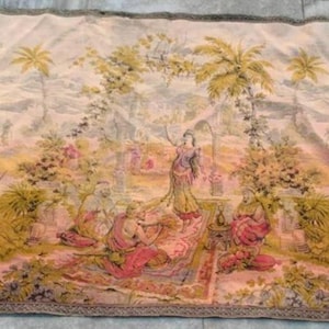 2x3 French Tapestry, Vintage Tapestry, Blossoming Tapestry, Authentic Tapestry, Medieval Tapestry Home Décor Tapestry/Wall Hanging 80x68cm