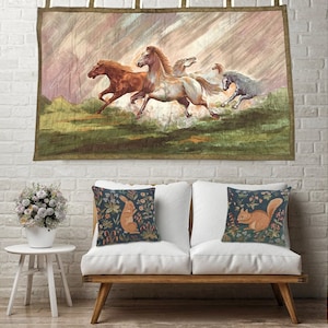 4x3 Vintage French Tapestry Wall Hangings Amazing Kitchen Tapestry Goblins Home Living Tapestry Medieval Tapestry Home Decor 127 x 76 cm
