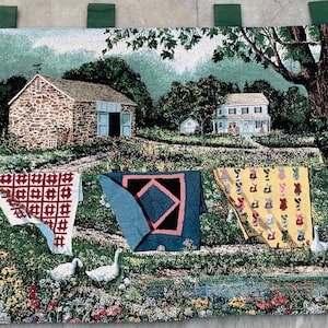 2x3 French Tapestry, Vintage Tapestry, Floral Tapestry, Authentic Tapestry, Religions Tapestry, Home Décor Tapestry/Wall Hanging 85x62 cm