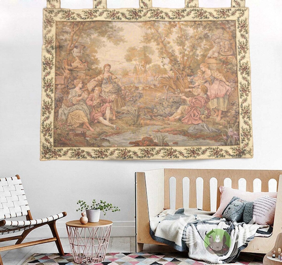 2x3 Antique French Tapestry Wall Hangings Kitchen Tapestry - Etsy