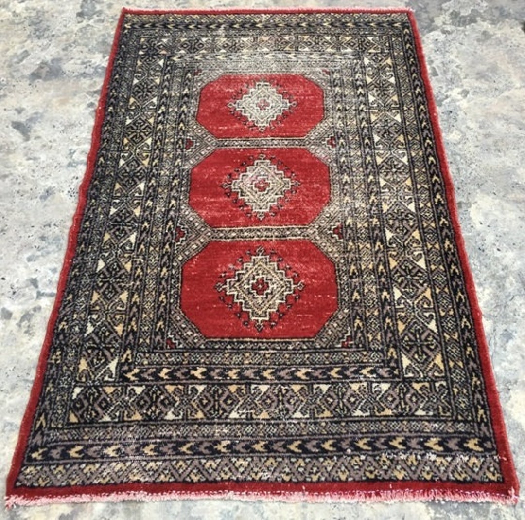 Afghan Rug Vintage Rug Bedroom Rug Handmade Rug Bedroom Rug Turkish
