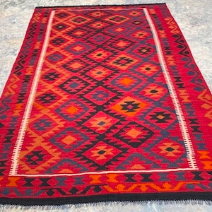 Teppich Teppich Handgeknoteter Teppich Afghan Kelim Wohnzimmer Teppich Atemberaubender Kelim Moderner Teppich BlumenTeppich Großer Teppich Wolle Kelim Teppich 293 x 196 cm