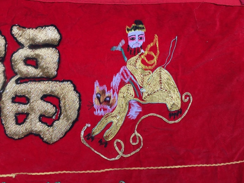 2x12 Antique Chinese Tapestry Wall Hangings Bedroom Tapestry Etsy