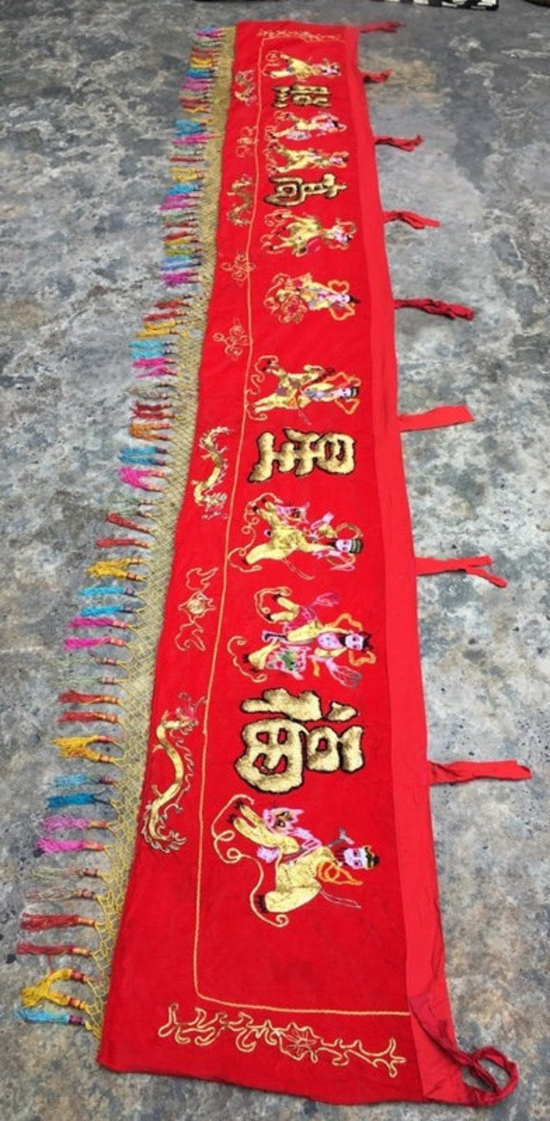 2x12 Antique Chinese Tapestry Wall Hangings Bedroom Tapestry Etsy