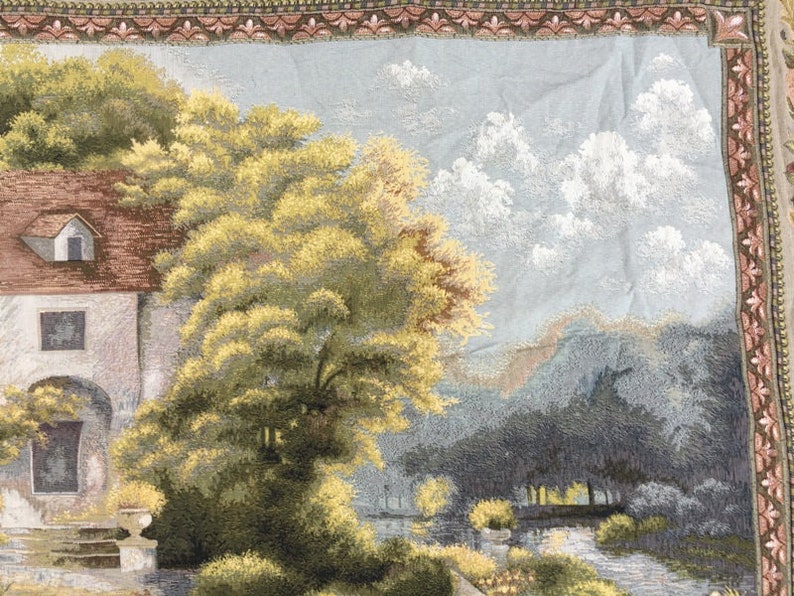 2X3 Vntage French Tapestry Authentc Home Décor Goblns Medeval Wall