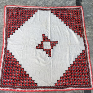 3x3 Low Price Antique Turkish Embroidery tablecloth crochet table cover Home Decor Kitchen dinning Floral tablecloth 100 x 98 cm