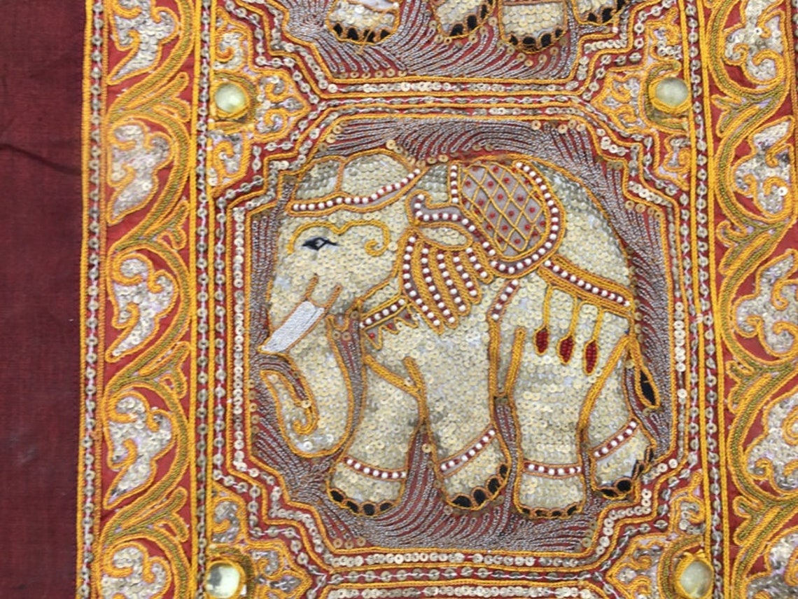 1.5x5 Antique Indian tapestry pictorial tapestry wall hangings Etsy