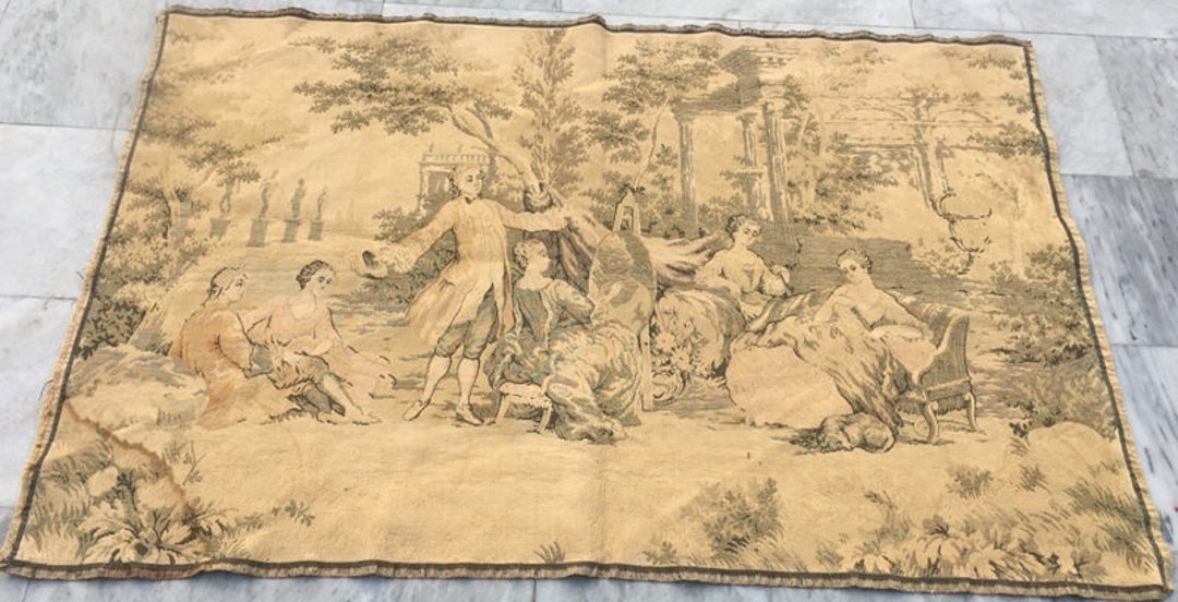 3X5 French Tapestry Antique Tapestry Home Decor Traditional Wall