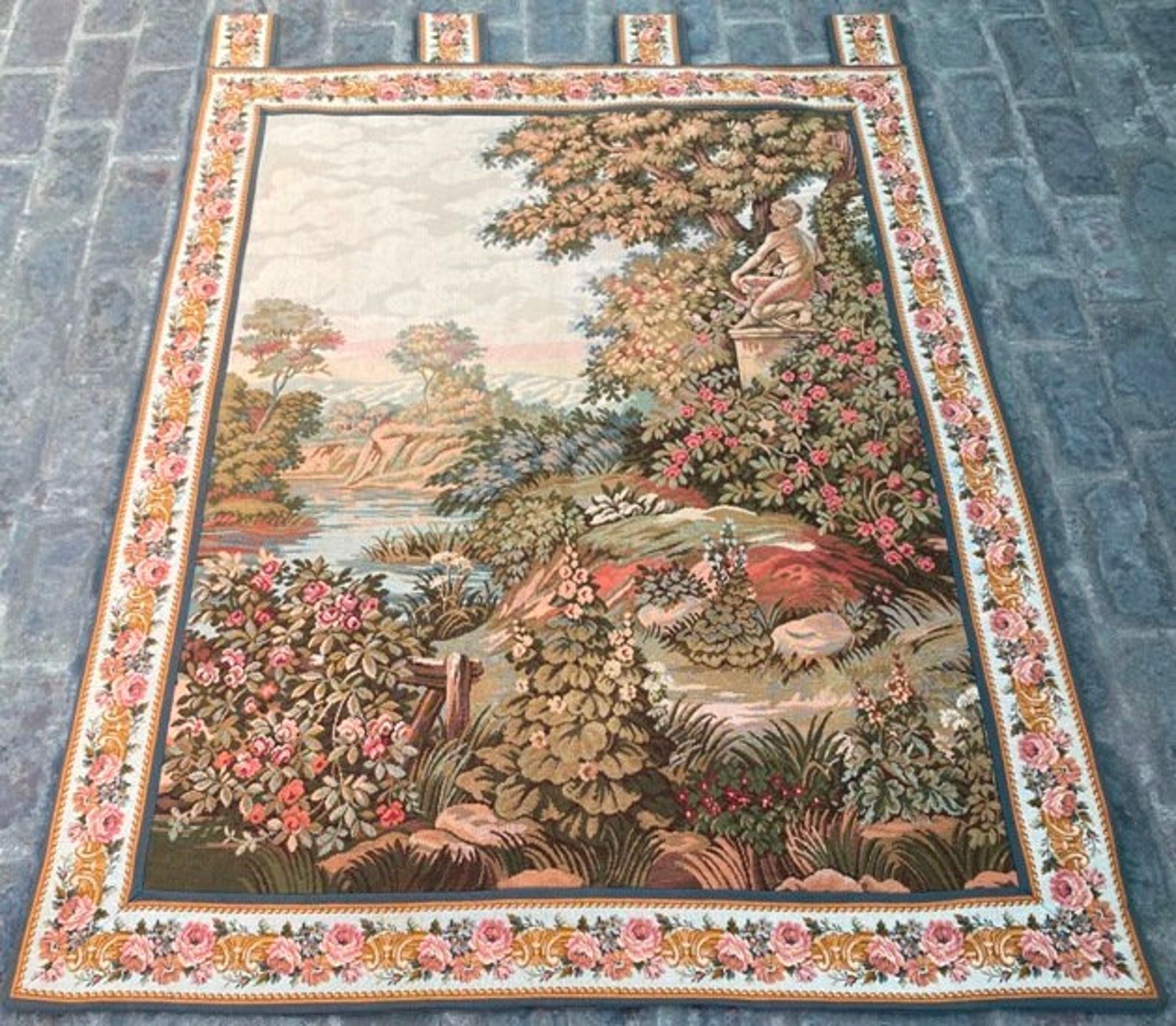 Kitchen Tapestry Vintage French Tapestry Wall Hangings Goblins Etsy