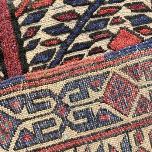 Shops Vintage Rug, Mini Rug, Handmade Rug, Afghan Rug, Boho Rug, Bukhara Oushak Rug, Home Decor Rug, 3x4 Turkish Rug, Wool Kilim Rug, 125 x 82 cm