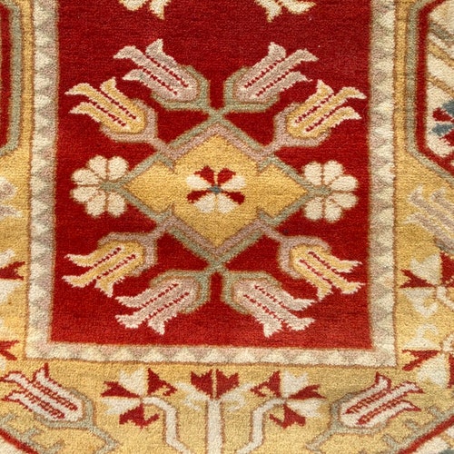 Afghan Rug, Vintage shops Rug, Mini Rug, Handmade Rug, Boho Rug, Turkish Oushak Rug, Home Decor Rug, 3x4 Turkish Rug, Wool Kilim Rug, 132 x 80 cm