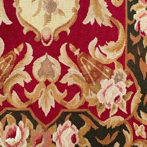 2x3 French Aubusson Rug Handmade Rug Vintage Rug, Area Rug Needlepoint ...