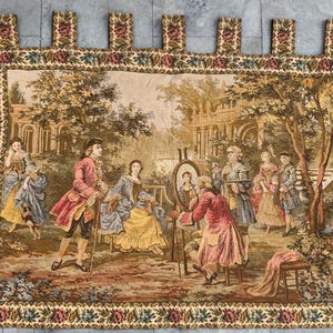 Vintage French Tapestry: Floral Home Decor Wall Hanging (100x70 cm)