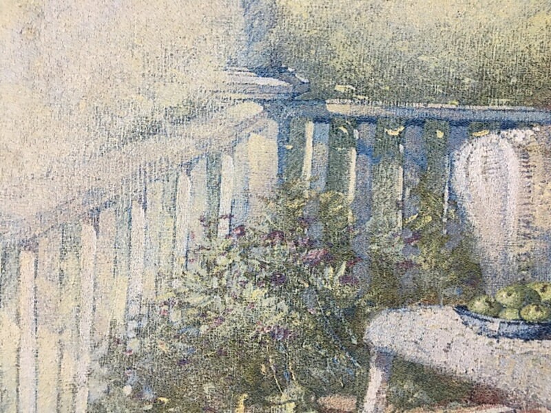Tapisserie Murale Vintage 122x90 Cm - Motif Floral - Gobelins Français - Coton