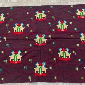 4x5 Vintage Suzani Table Cloth, Handmade Table Cloth, Kitchen Dinning Table Cover, Room Table Cover, Colorful Table Cloth, 166x113 cm