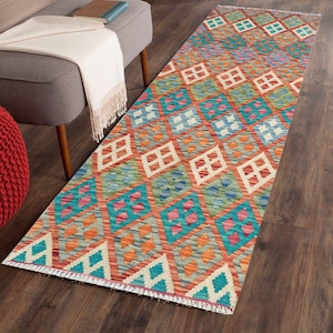 6x2 Afghan Runner kilim Turkish Kilim Afghan Rug Handwoven Kilim Runner Rug Tribal Kitchen Rug wool kilim rug Flatweave Kilim 193 x 75 cm