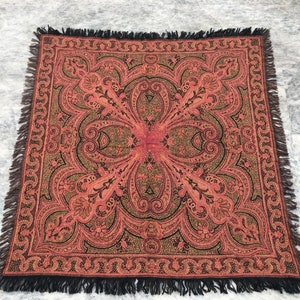 3x3 Vintage Paisley woman Scarf wool Shawl Fashion Accessories Boho Scarf Fashion Scarf woman scarve Pashmina Scarf Shawl 88 x 88 cm