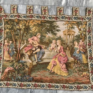 2x3 Französischer Wandteppich, Wandteppich, Wandbehang, Wandbehang, 92 x 74 cm