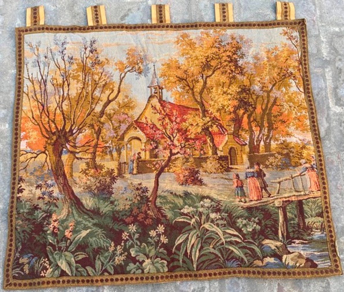 Vintage Tapestry Canadian Tapestry Wall Hangings Kitchen  Etsy