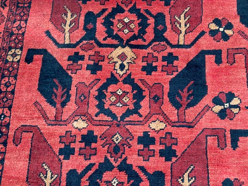 Living Room Rug High Quality Handmade Rug 4x6 Afghan Rug Floor Etsy