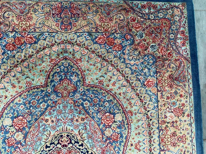 Parros Rugs Luxury Silk Persian Style Rug: Parrot Tapestry Wall Hanging (2x3 Ft) - Etsy