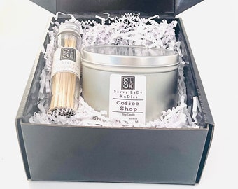 Self Care Kit for Candle Gift with Matches/Candle Box Gift for Men or Women/Candle Gift Set/Candle Box Gift for Him or Her.