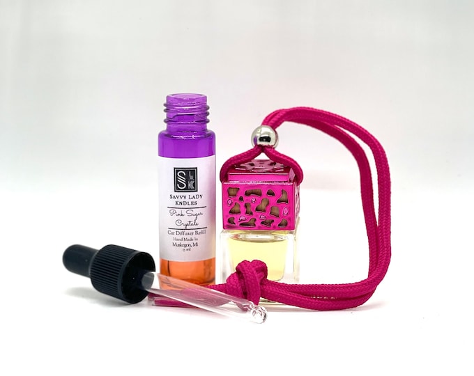 Car Diffuser Refill Set/Cute Car Accessories/Car Air Freshener/Hanging Car Air Freshener/Oil Diffuser For Car/for Women Rear View Mirror.