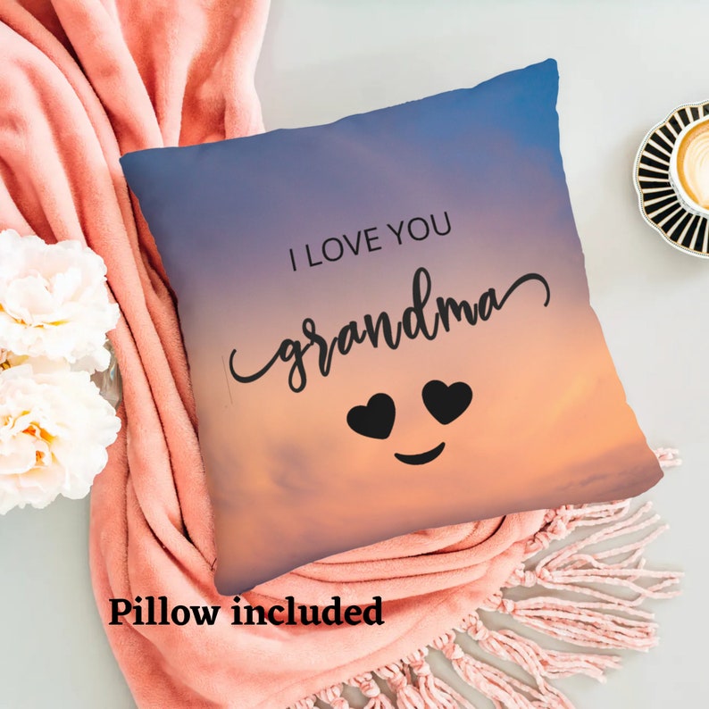 Pillow for Granny I Love you Grandma Gift Pillow Throw Pillow for Grandma Grandma Gift Idea