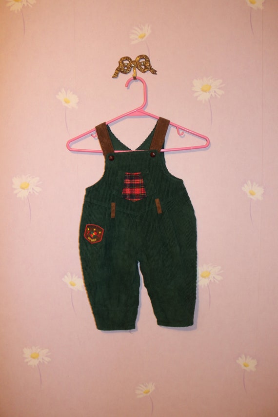 boys green overalls