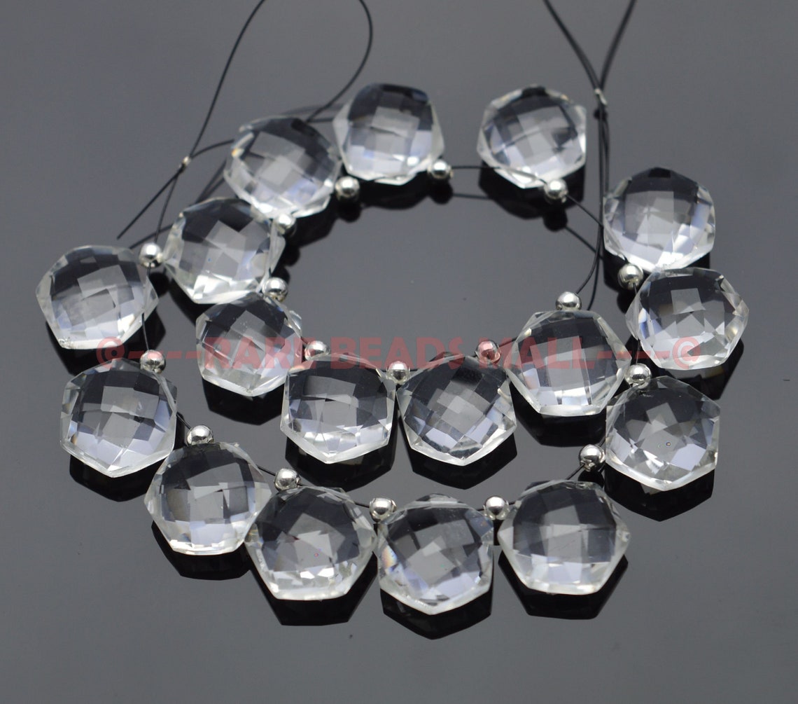 Rock Crystal Octagon Beads/Natural Rock Crystal Faceted Etsy
