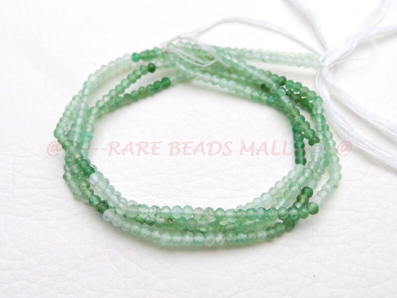 Green Onyx RondellesNatural Green Onyx Rondelle BeadsGreen Onyx Shaded Faceted Rondelle BeadsGreen Onyx Beads2.5 MM13 InchesSI-753