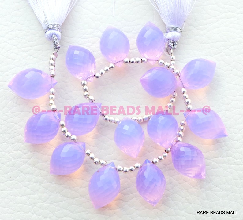 Lavender Quartz Dew Drops BeadsLavender Quartz Faceted Dew Drops BriolettesQuartz Gemstone Briolettes16x10 MM5 Matched PairsGMS-LV1