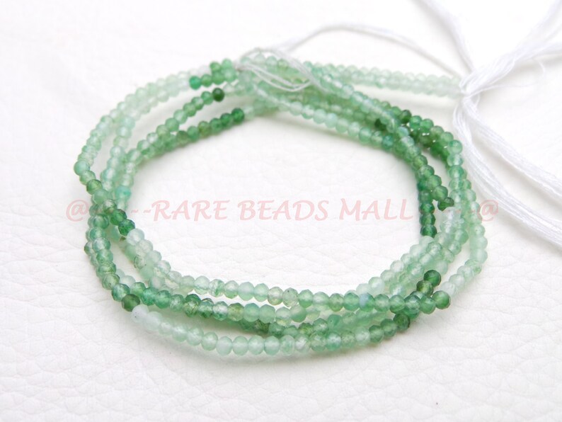 Green Onyx RondellesNatural Green Onyx Rondelle BeadsGreen Onyx Shaded Faceted Rondelle BeadsGreen Onyx Beads2.5 MM13 InchesSI-753