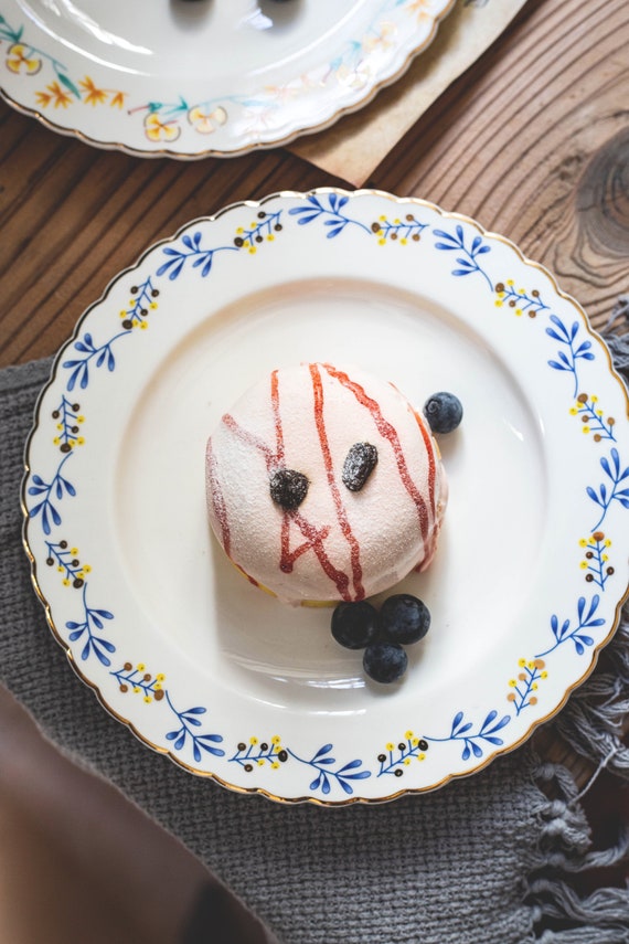 floral ceramic plates