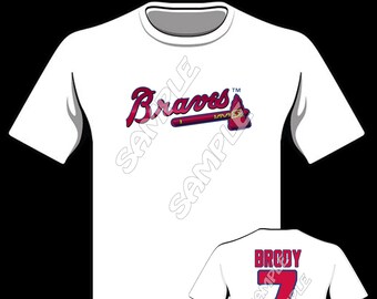 atlanta braves personalized t shirt