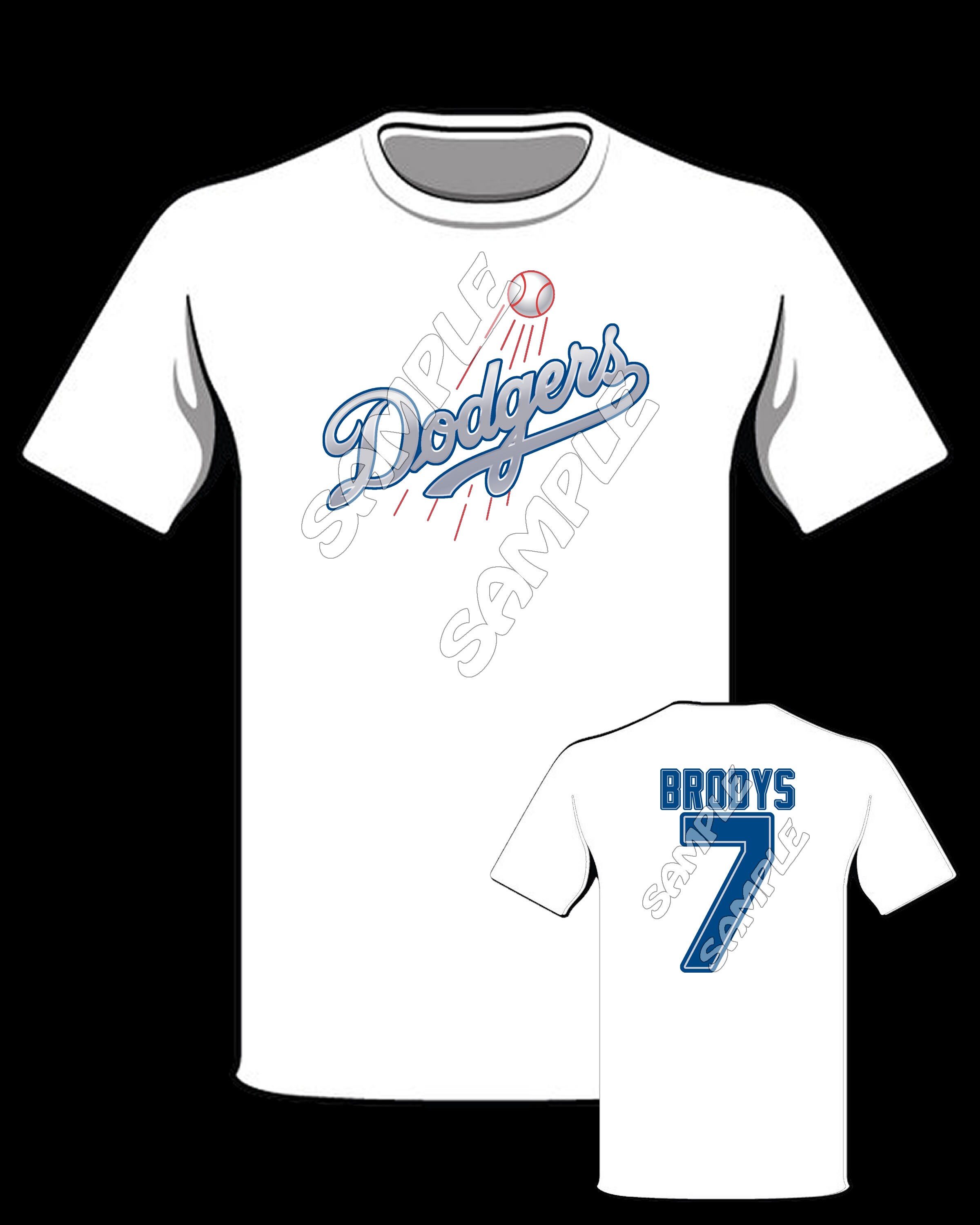 personalized dodgers shirt