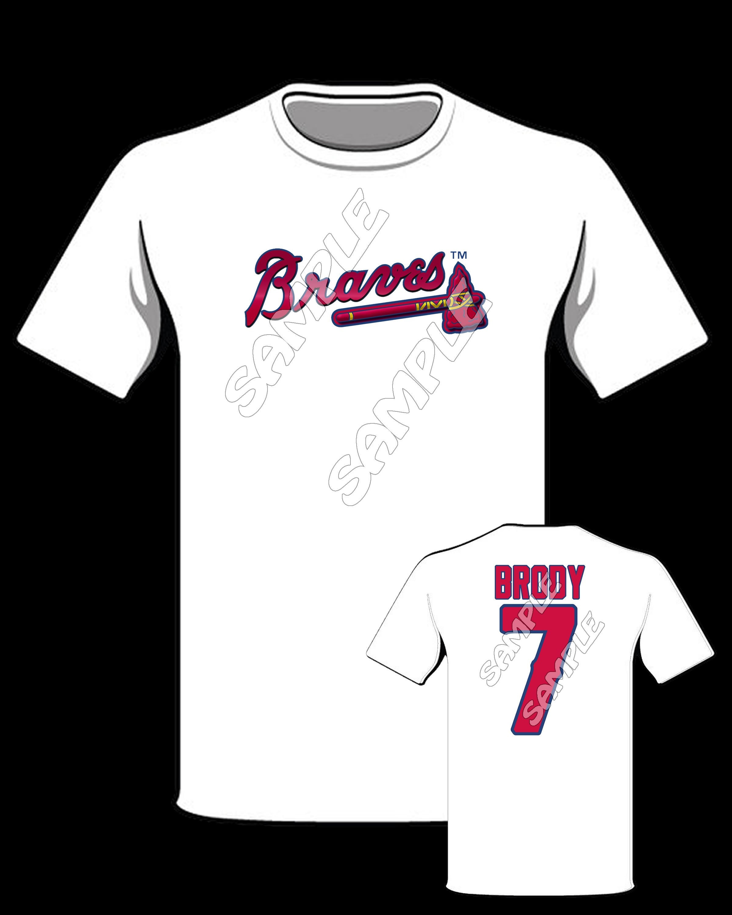 braves personalized t shirts