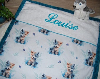 Couverture bébé loup