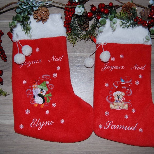 Chaussettes de Noël personnalisées