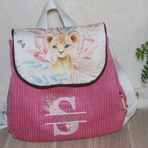 Sac à dos enfant personnalisé/sac personnalisé/sac maternelle/sac à dos prénom brodé/sac enfant/sac cartable/sac école/sac à dos molletonné