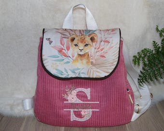 Personalized children's backpack/personalized bag/preschool bag/backpack with embroidered name/children's bag/school bag/school bag/padded backpack