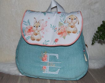 Personalized children's backpack/personalized bag/preschool bag/backpack with embroidered name/children's bag/school bag/school bag/padded backpack