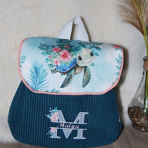 Sac à dos enfant personnalisé/sac personnalisé/sac maternelle/sac à dos prénom brodé/sac enfant/sac cartable/sac école/sac à dos molletonné