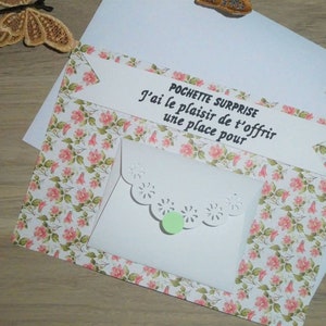 Carte pochette surprise pour les heureux évènements