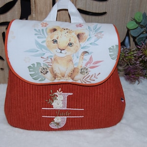 Personalized children&#39;s backpack/personalized bag/kindergarten bag/embroidered first name backpack/children&#39;s bag/schoolbag/school bag/fleece backpack