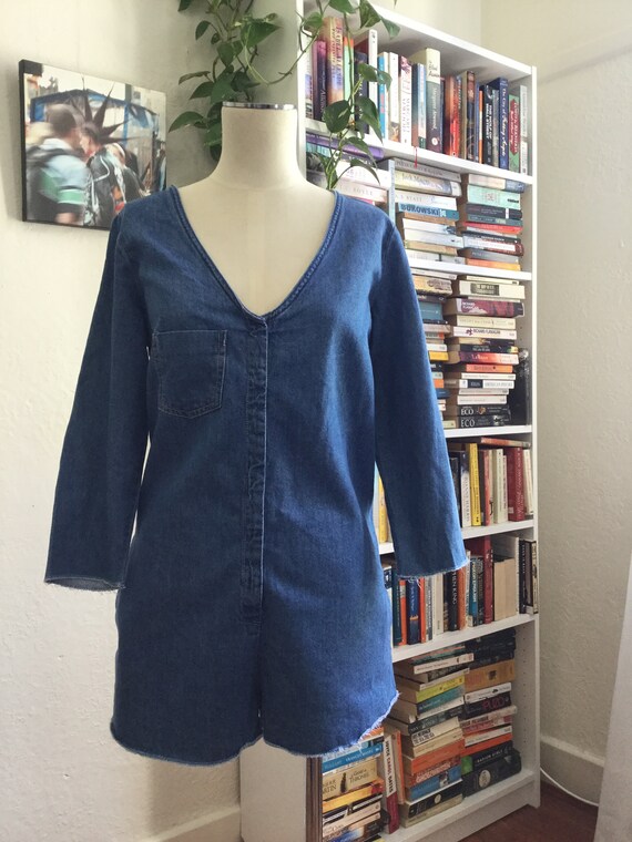 denim playsuit next